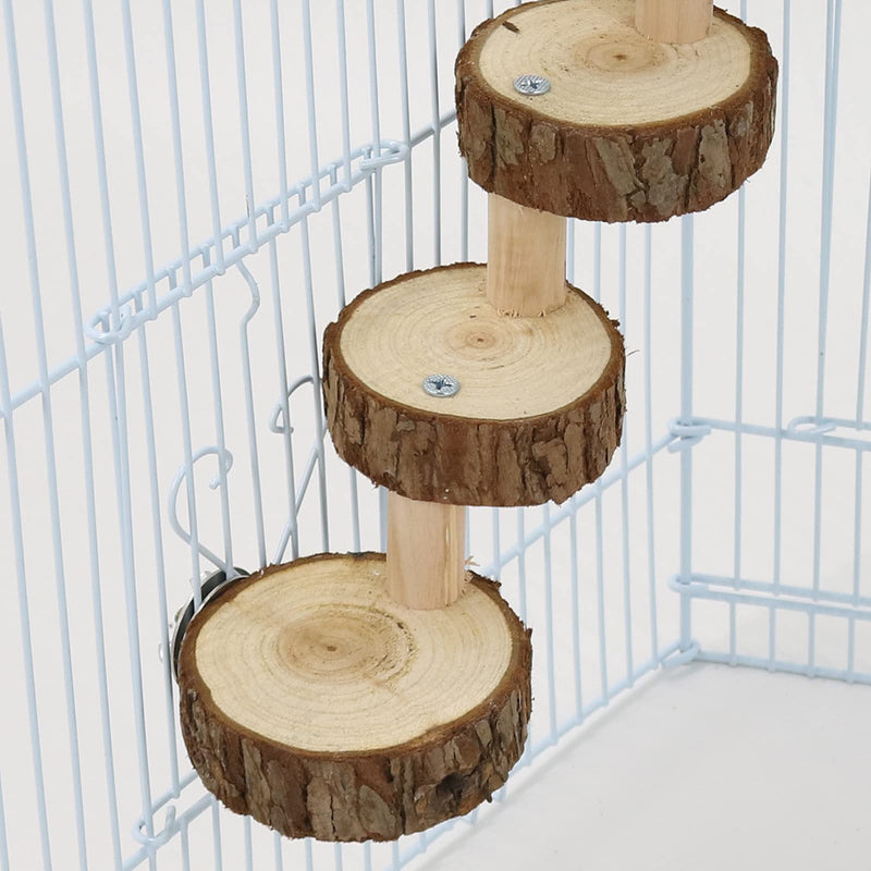 YINGGE Pet Parrot Bird Cage Perches Square Wooden Stand Platform Budgie Toys Bird Tree Perches for Parakeets， Bird Platform Perch Playground for Budgie Parakeet， Natural Wood Bird Perch Stand - PawsPlanet Australia