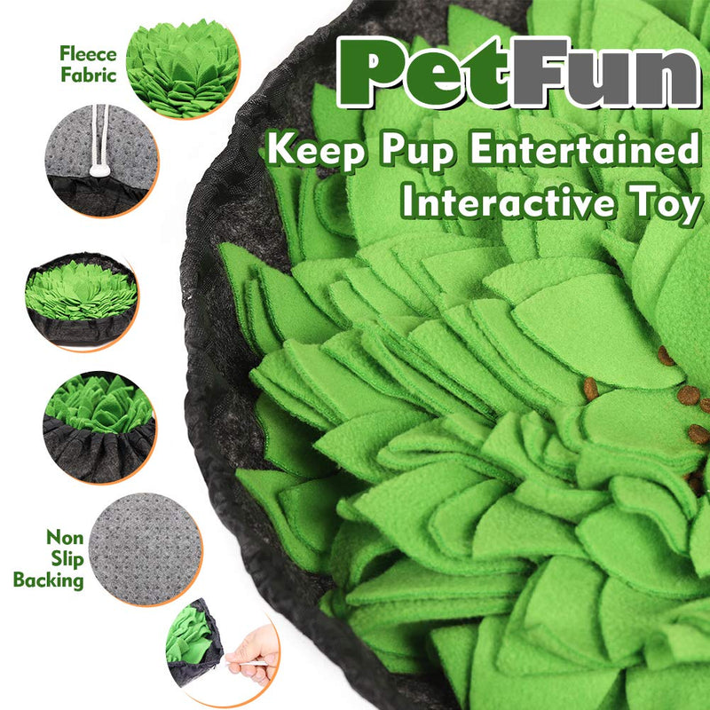 [Australia] - PetFun Snuffle Mat for Dogs, Dog Treat Dispenser Dog Toys for Large Small Dogs Nosework Mat for Dogs Treat Puzzle Dog Snuffle Feeding Mat Interactive Blue 