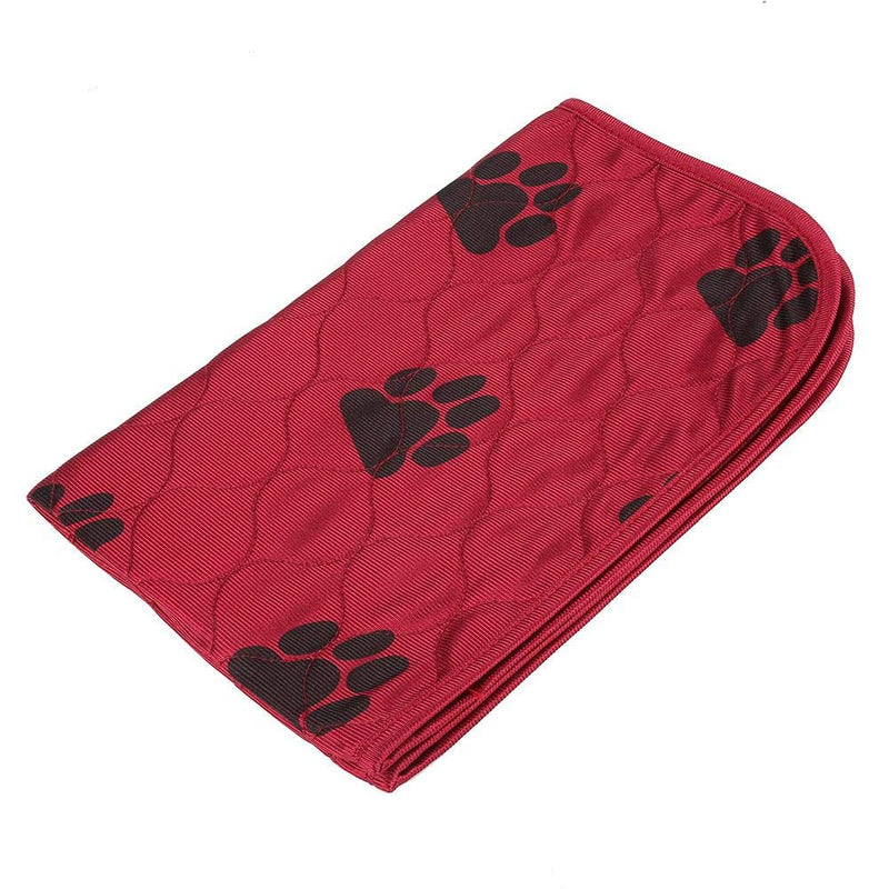 Reusable Waterproof Dog Pee Pad Bed Urine Mat for Pet Dogs Cats(40 * 60Cm-Red) - PawsPlanet Australia