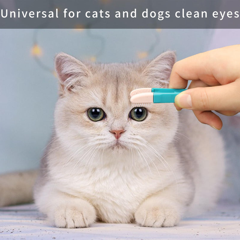 Amissz Tear Stain Remover Dog, Pack of 2 Dog Eye Care, Cat Eye Care, Dog Eye Comb Brush Dog Tear Stain Remover - PawsPlanet Australia