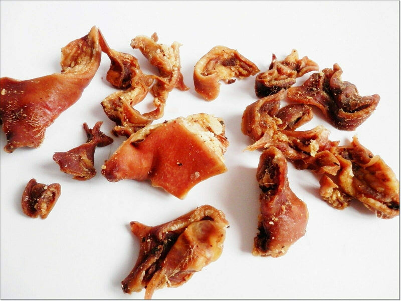 100% PURE Pork Pigs' Ear Strips - perfect for small dogs - treats chews snacks - PawsPlanet Australia