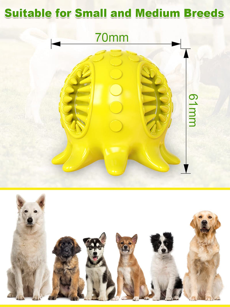 Squeaky Dog Toys for Aggressive Chewers, Dog Water Floating Toy Octopus Ball Indestructible Tough Power Chew Toy for Small Medium Dog, Interactive Treat Dispensing Toys Ball for Puppy Teeth Cleaning - PawsPlanet Australia