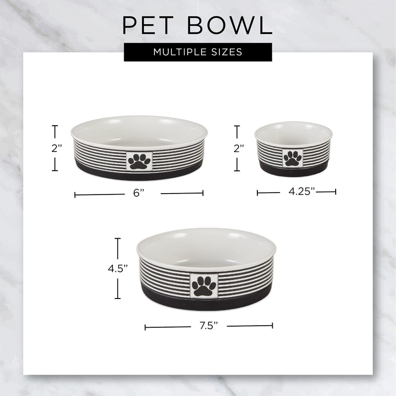 Bone Dry Pet Bowl Collection Ceramic Set, Small, Marble, 2 Count Blue - PawsPlanet Australia