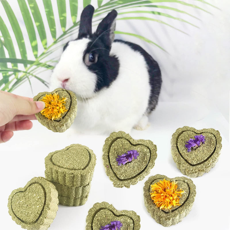 RoadLoo Rabbit Chew Toys, Pack of 32 Rabbits Natural Hay Grass Cakes Natural Hay Chew Toys Bunny Chew Toys Guinea Pig Chew Toys for Rabbits/Chinchilla/Guinea Pigs/Hamsters - PawsPlanet Australia