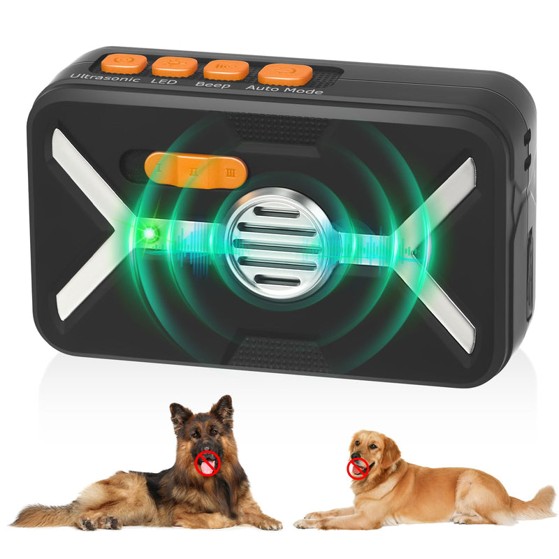 Paddsun Dog Bark Deterrent Devices Anti Barking Device for Dogs Indoor Outdoor with 3 Modes, Rechargeable Waterproof Dog Barking Control Devices, Work Range Up to 49 Ft for Small Medium Large Dogs 4.06 x 3.24 x 1.65 inches - PawsPlanet Australia