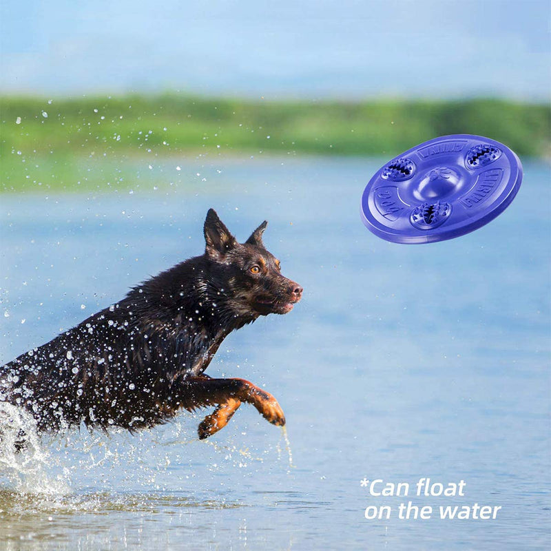 Frisbee Dog Toy Flyer Dog Toy,YYHAN Dog Food Leakage Frisbee Discs Durable Rubber Flying Discs for Dog Training 7.8 inch - PawsPlanet Australia