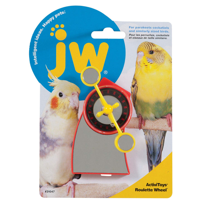 [Australia] - JW Pet Company Activitoy Roulette Wheel Small Bird Toy, Colors Vary 
