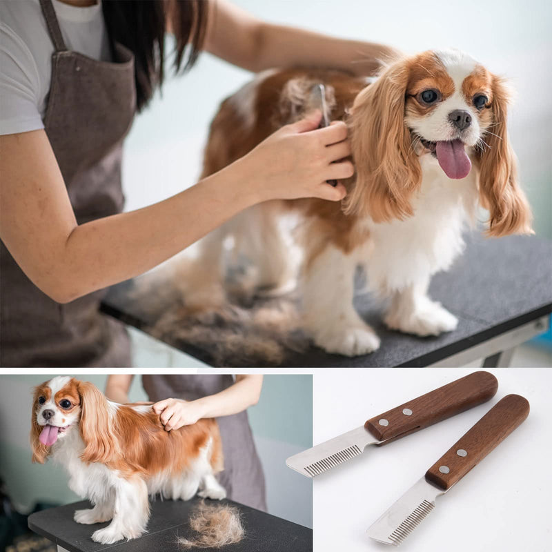 onebarleycorn trimming knife for dogs, trimming knife dog trimming knife grooming knife undercoat trimming knife rough hair for dogs terrier dachshund wire-haired dachshund (right-handed) right-handed - PawsPlanet Australia