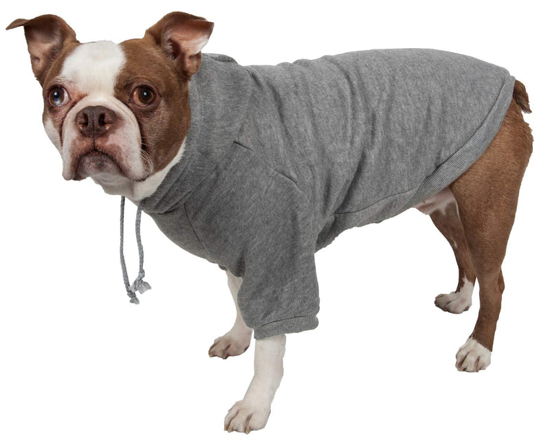 Fashion Plush Cotton Pet Hoodie Hooded Sweater Grey Large - PawsPlanet Australia