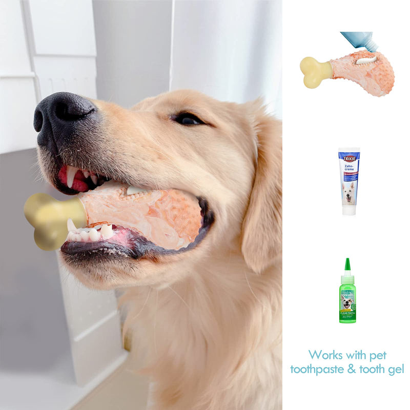 Avont Dog Chew Toys for Aggressive Chewers, Durable Tough Interactive Treat Toy for Large Medium Breed Dogs, Natural Rubber Chicken Flavored Helps with Teething and Dental Hygiene - PawsPlanet Australia