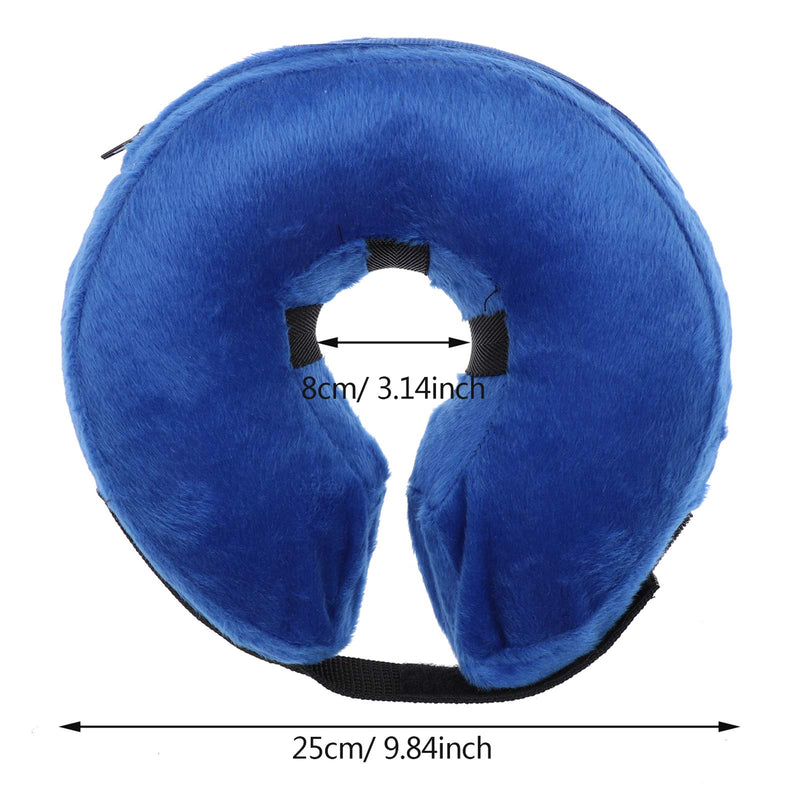 WWmily 2 Pack Blue Pets Inflatable Dog Collar Adjustable Cone After Pet Surgery Protective Inflatable Collar Prevent Pet from Biting & Scratching for Dogs and Cats - PawsPlanet Australia