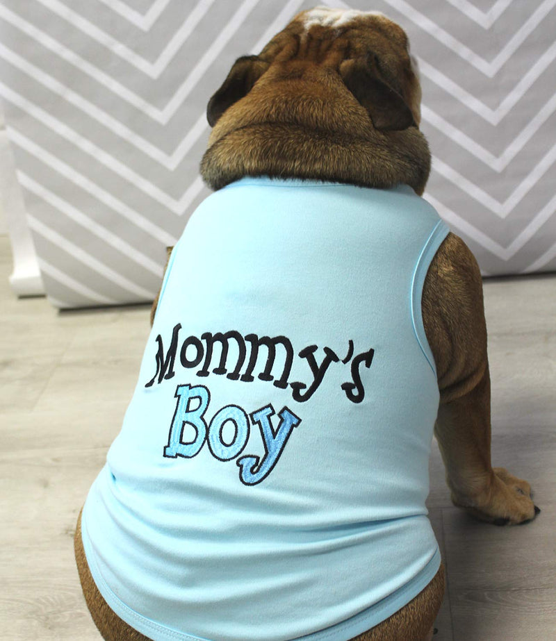 Parisian Pet Dog Cat Clothes Tee Shirts Mommy's Boy T-Shirt XX-Small - PawsPlanet Australia