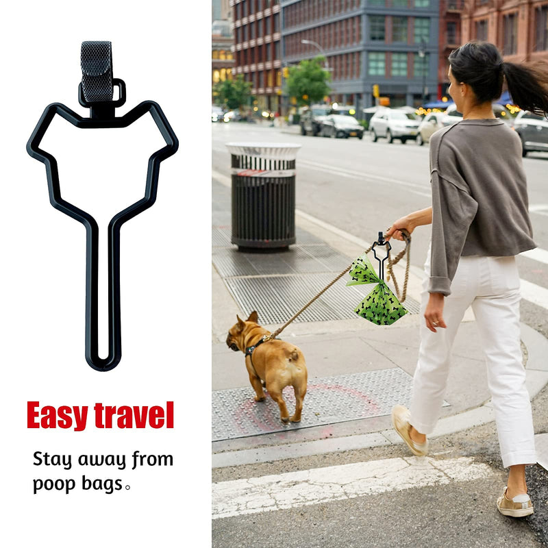 5 PCS Poop Bag Holder, Dog Poop Bag Holder with Touch Fasteners Attachment for garbage bag dispenser, Hands Free Waste Bag Carrier Poop Bag Holder for leash, Adjustable Waste Bag Carrier Fit Any Leash - PawsPlanet Australia