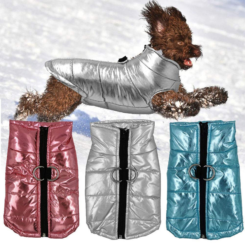 Lionina Pet Winter Coat Winter Warm Water Resistant Machine Washable Dog Vest Cold Weather Jacket Hoodie for Small Medium Dogs Cats S Pink - PawsPlanet Australia