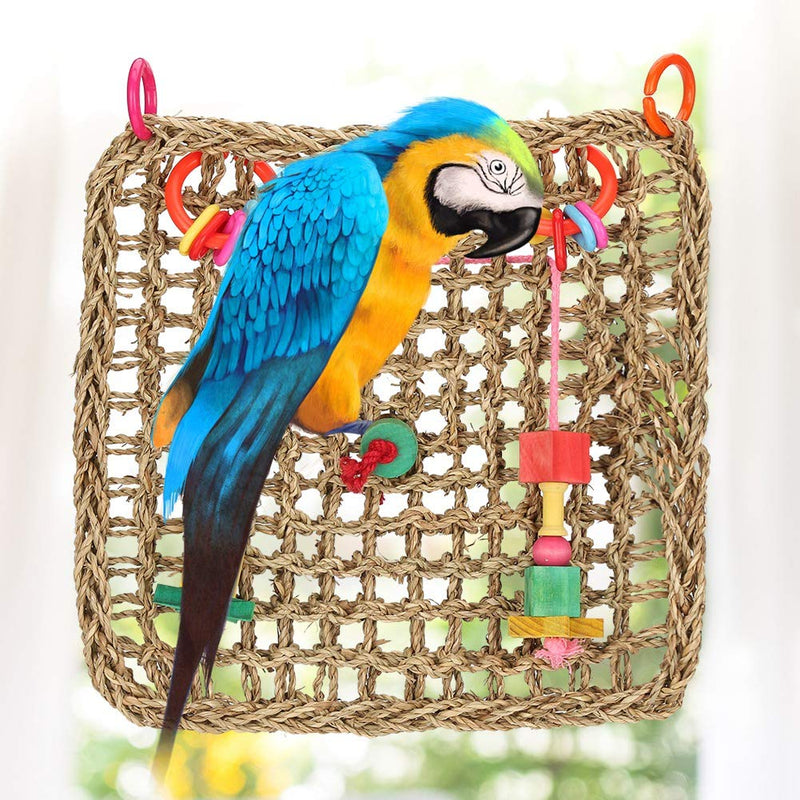 HEEPDD Bird Toys Parrot Cage Toy Hanging Swing Ladders Climbing Perched for Bird Cages - PawsPlanet Australia