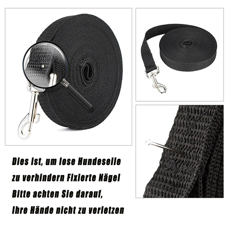 Tow line 5 m, tow line for large dogs, dog leash 5 m adjustable, dog tow lines with storage bag & handle, non-slip and robust training lead for small to large dogs - PawsPlanet Australia