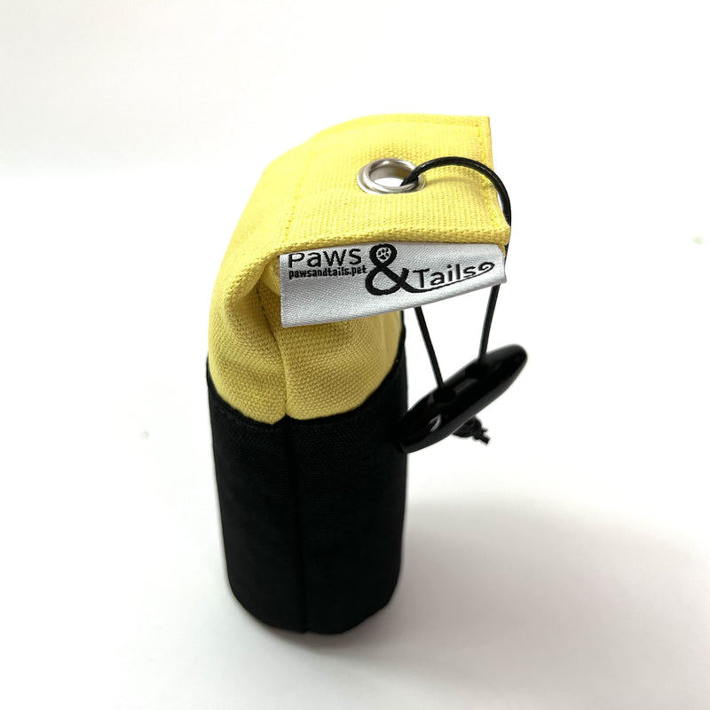 Chameleon Gun Dog Training Dummy Toy - Two Tone Pattern (100g, Black & Yellow) 100g - PawsPlanet Australia
