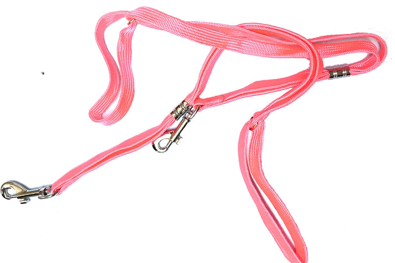 [Australia] - No Sit Haunch Holder Dog Grooming Loop Harness Leash Hair & Fur Remover Dog Cat Grooming Loop Leashes,Pink Small 2 Pack 