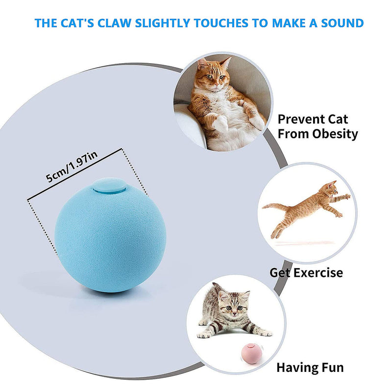 [Australia] - PAKESI Cat Toy Ball, 3PACK, Including Frog, Cricket, Bird Three Kinds of Calls for cat Gravitational Ball, Built-in Catnip 