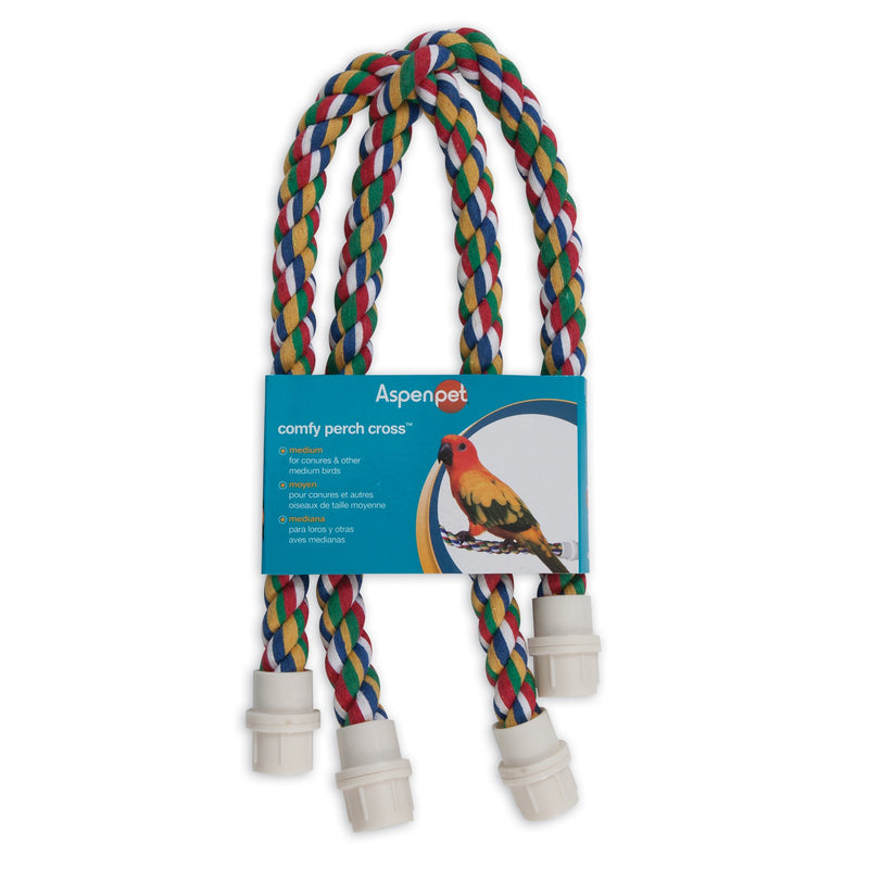 [Australia] - Doskocil Aspen/Booda Corporation BBX56134 Byrdy Cable Cross Bird Toy, Medium 