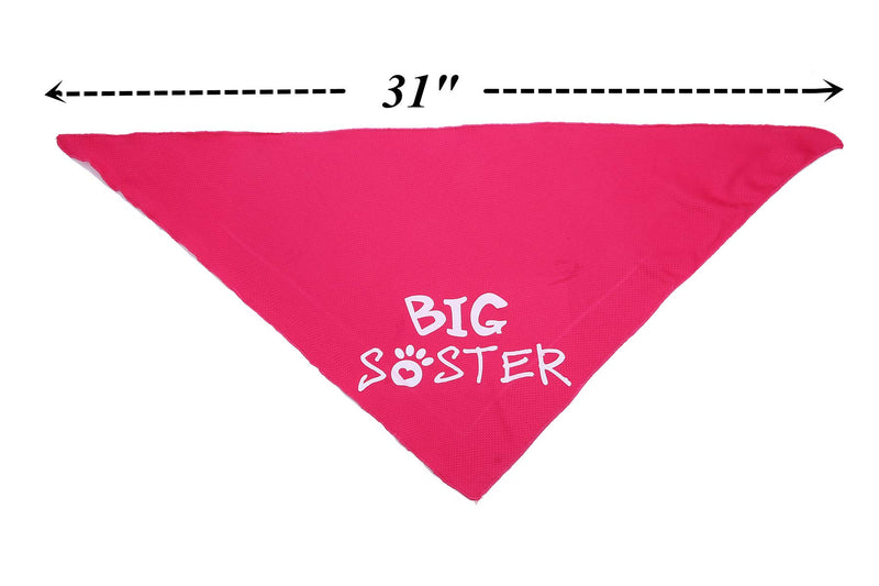 [Australia] - JPB Big Brother Big Sister Dog Bandana 2 Pack 