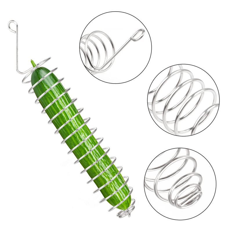 Bubuyun 2PCS Hanging Parrot Feeder Bird Fruit Holder Skewer Hanging Parrot Feeder Stainless Steel Bird Skewer for Parrot Bird(15.5×4.4cm) - PawsPlanet Australia