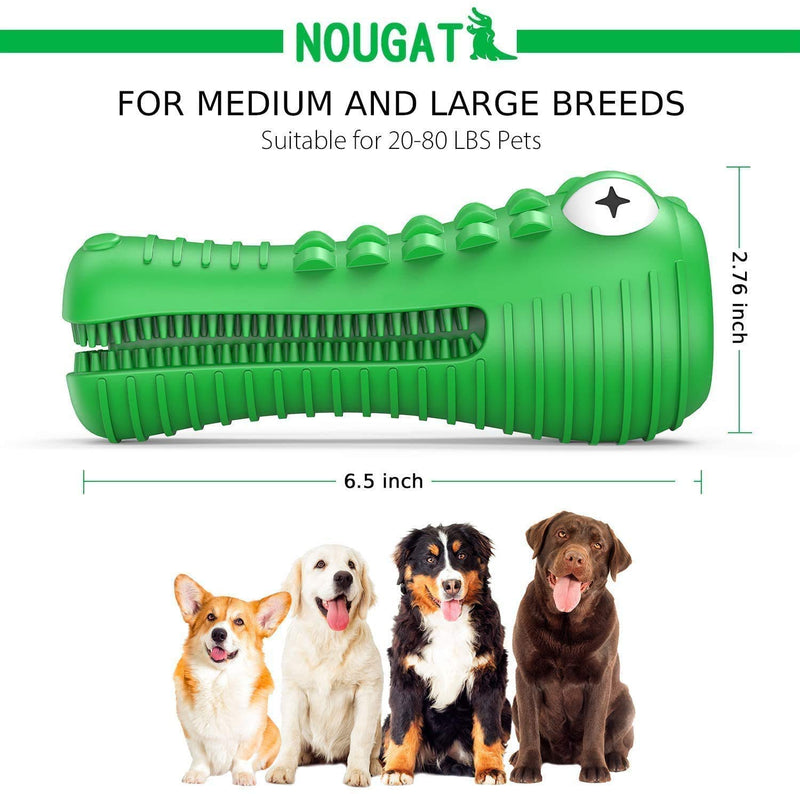 Dog Toys for Aggressive Chewers Large Breed, Squeaky Dog Toys for Medium Large Dogs, 100% Natural Rubber… (crocodile) - PawsPlanet Australia