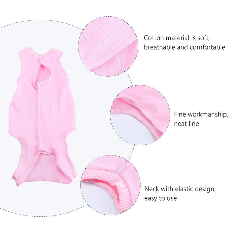 POPETPOP Cat Recovery Suit for Abdominal Wounds or Skin Diseases, Breathable E-Collar Alternative for Cats and Dogs, After Surgery Wear Anti Licking Wounds (Size L) - PawsPlanet Australia