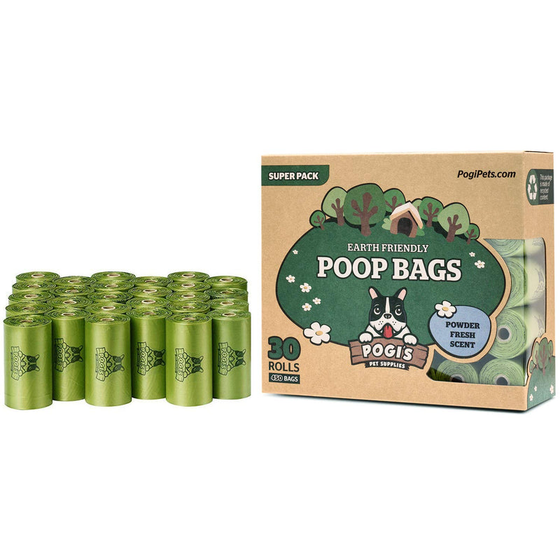 [Australia] - Pogi’s Poop Bags - Large, Leak-Proof, Earth-Friendly Poop Bags for Dogs 30 Rolls (450 Bags) Scented 