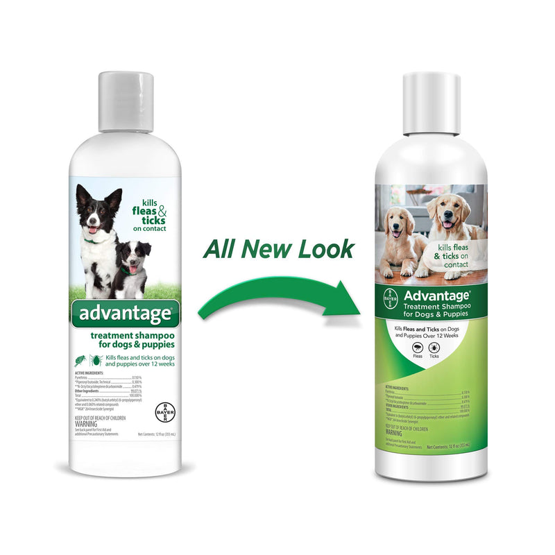 Advantage Shampoo 12 ounce Dogs and Puppies - PawsPlanet Australia