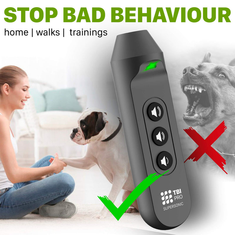 3-in-1 Dog Bark Control Ultrasonic Device Professional Rechargeable - Barking Deterrent Devices - Handheld Repellent, Stop No Bark Training Anti Barking Tool 16.8 Ft - Humane for Small, Medium, Large - PawsPlanet Australia