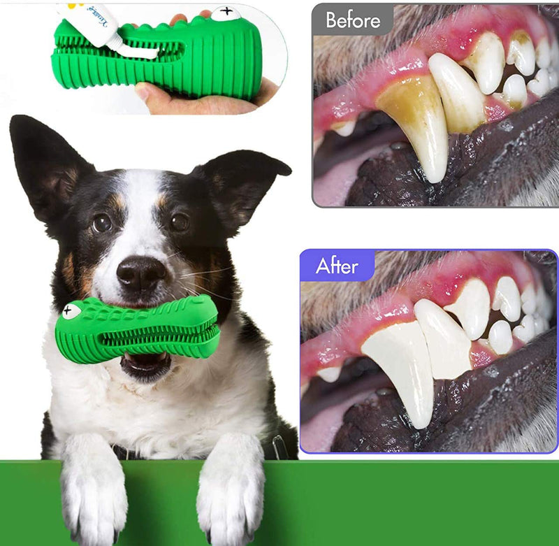 Dog Chew Toys for Medium Large Dogs, Natural Rubber Durable Indestructible Aggressive Chewers Dog Toy Teeth Cleaning - PawsPlanet Australia