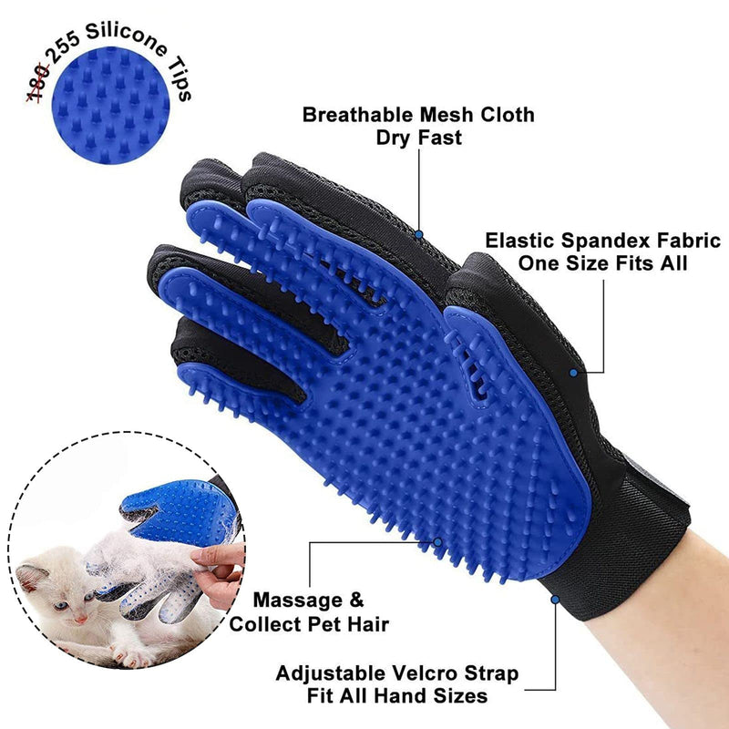 Trosetry Cat Bathing Bag Set, 7 Pack Pet Shower Net Bags with Pet Nail Clippers Dog Grooming Gloves Anti-Bite and Anti-Scratch Restraint Grooming Bag for Dog Cat Cleaning Tools - PawsPlanet Australia
