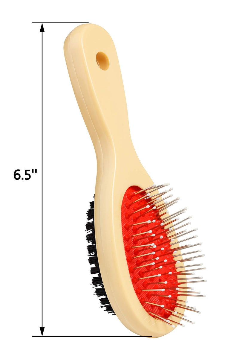 [Australia] - AAMY Best Double Sided Dog and Cat Bristle Puppy Fur Grooming Kit Long Haired Short Hair Care Pin Brush Shedding Combs for Pet Cleaning 