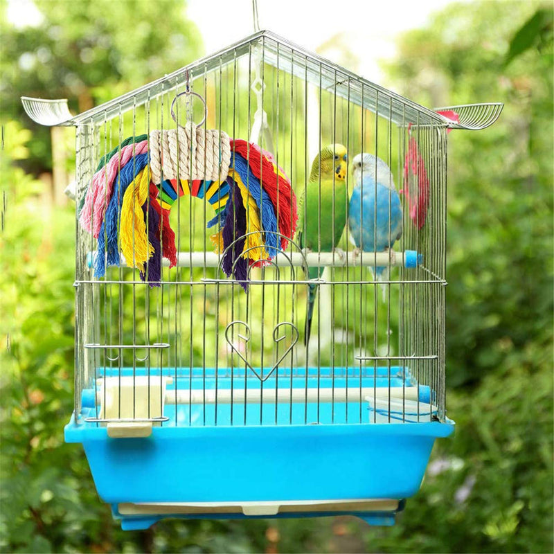 Miumiu Bird Toys, 6Pack Bird Chewing Toys Bird Cage Toys Hanging Swing Chewing Bell Toy for Small Parrots, Parakeets, Cockatiels, Budgie, Conures, Macaws, Love Birds, Finches, Mynah - PawsPlanet Australia