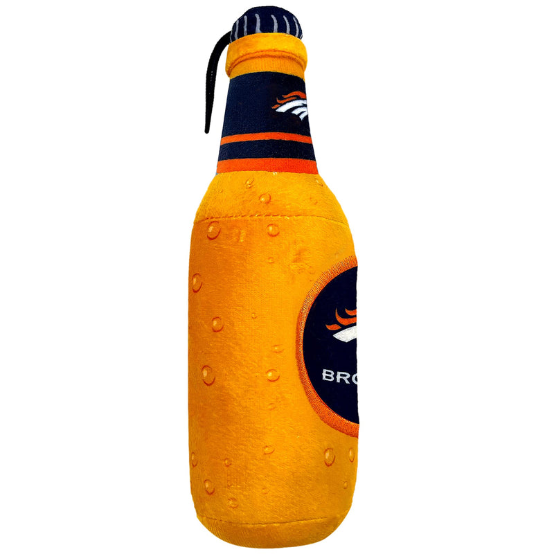 NFL Denver Broncos Beer Bottle Plush Dog & CAT Squeak Toy - Cutest Stadium SODA Bottle Snack Plush Toy for Dogs & Cats with Inner Squeaker & Beautiful Football Team Name/Logo - PawsPlanet Australia