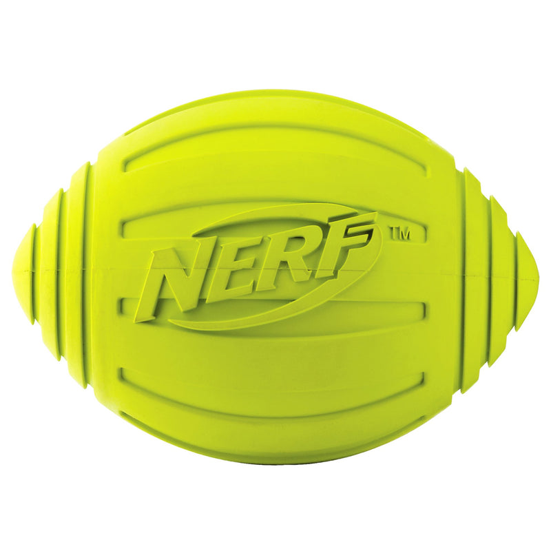 [Australia] - Nerf Dog Ridged Squeaker Football Single Green 