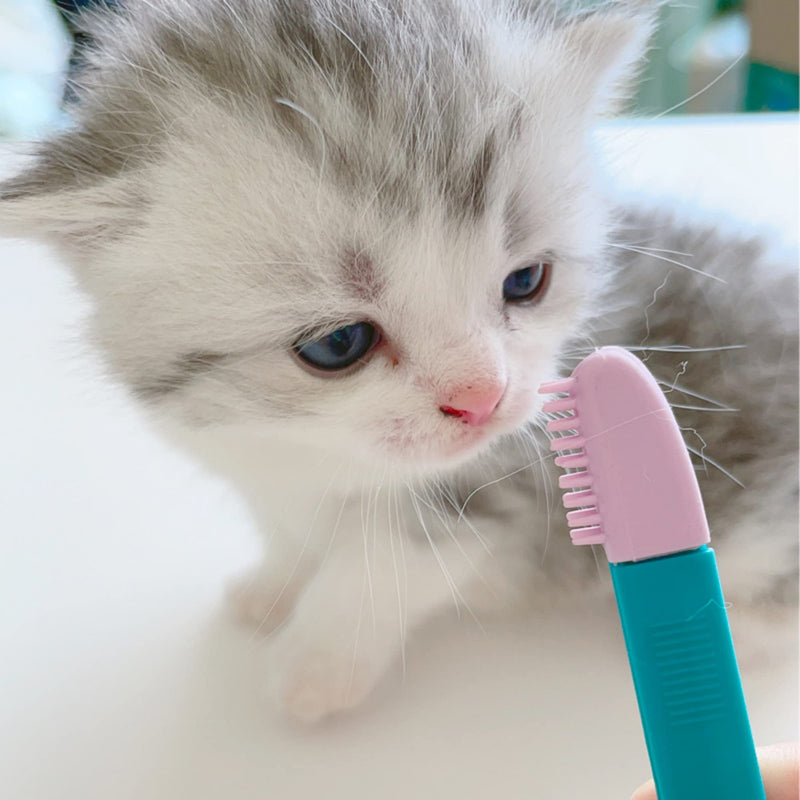 Cat Head Brush, Cat acne Cleaner Pet Eye Comb Brush Pet Tear Stain Remover Comb Cleaning Grooming Tools Brush for Small Cat Dog Gentle Cleaning Eye Scabs Dogs Tear Stain Remover Gently remove - PawsPlanet Australia