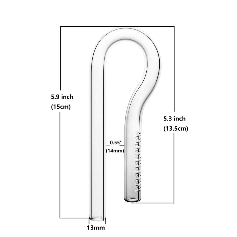 JARDLI Glass Lily Pipe Spin Outflow and Inflow 13mm for 1/2" i.d. Tube - Aquarium Planted Tank Aquascaping - PawsPlanet Australia