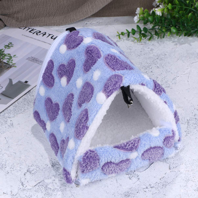 POPETPOP Bird Snuggle Sack - Guinea Pig Bedding Rat House Bed Winter Warm Fleece Small Pet Syrian Hamster Chinchilla Bed House Cage Bird Nest - 21x20cm S - PawsPlanet Australia