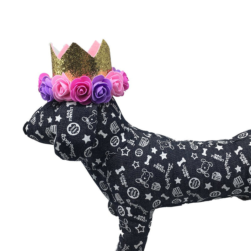 WORDERFUL Dog Party Hat Cute Cat Birthday Hats Pet Caps for Puppy and Kitten Crown Cap - PawsPlanet Australia