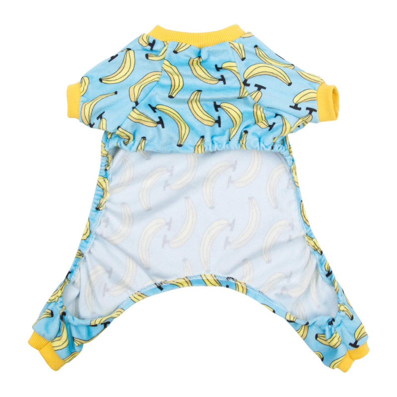 [Australia] - CuteBone Dog Pajamas Cat Pajamas Dog Apparel Dog Jumpsuit Pet Clothes Pjs S (Chest Girth14.5’’) Banana 