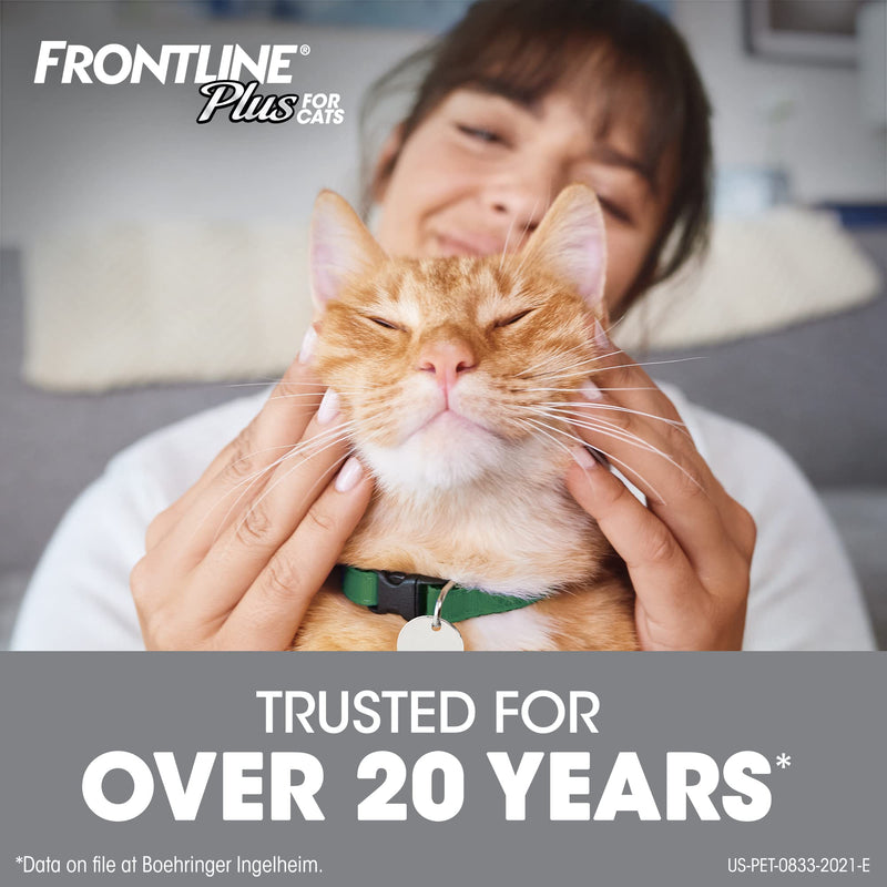 FRONTLINE Plus Flea and Tick Treatment for Cats 3 Doses - PawsPlanet Australia