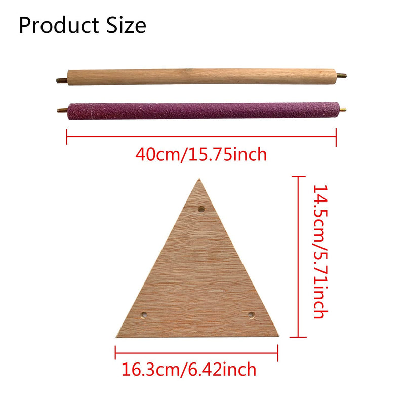 Vehomy Chicken Perch Chicken Wood Stand Chicken Toy for Hens Handmade Chicken Swing Bird Perch Stand Toy for Large Bird Parrot Hens Macaw - PawsPlanet Australia