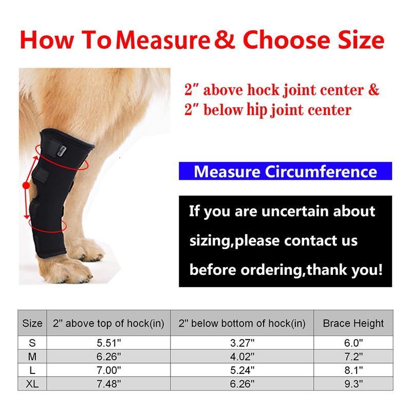 VANVENE Extra Supportive Dog Canine Rear Front Leg Hock Joint Wrap Protects Wounds Compression Brace Sleeve with Straps for Heals and Prevents Injuries and Sprains Helps Arthritis (Medium) Medium (Pack of 1) - PawsPlanet Australia