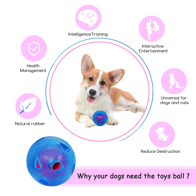 Dog Treat Ball - Dog Chew Toy Perfect for Medium Small Dog, Dog Puzzle Toys, Interactive Dog Toys, Dog Balls for IQ Training, Entertainment Interaction & Slow Feeding. - PawsPlanet Australia