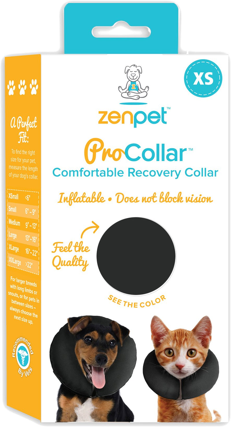 ZenPet Pro Collar, Black, X-Small - PawsPlanet Australia