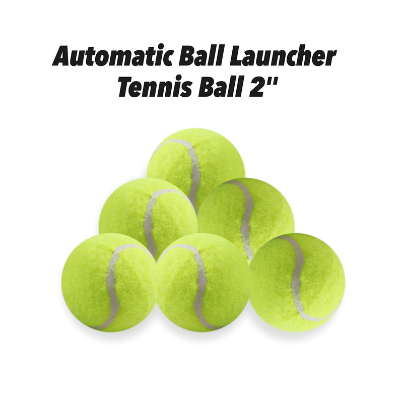 Pet Prime Dog Tennis Ball Toys 6pcs 1.85"/2.5" Mini Tennis Ball for Automatic Ball Launcher Use 1.85" New - PawsPlanet Australia