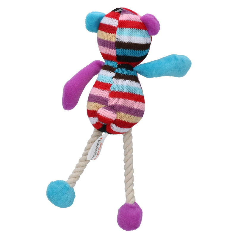 Rosewood Mr Twister Tilly Teddy Dog Toy, Small, multi-colour - PawsPlanet Australia