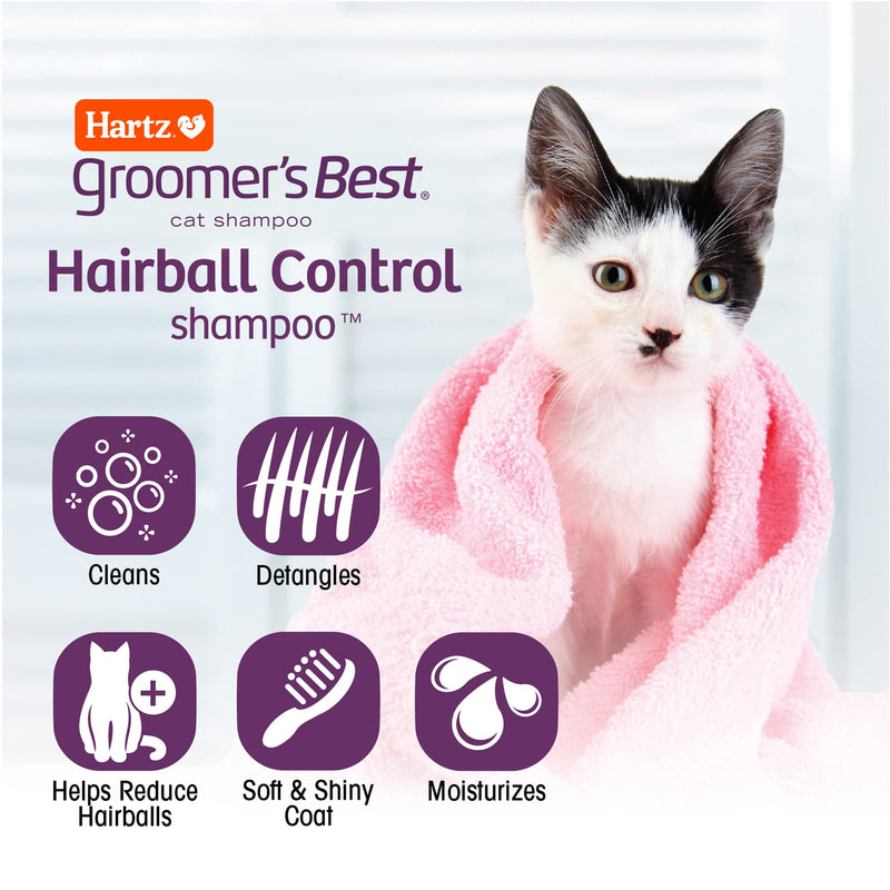 Hartz Groomer's Best Hairball Control Cat Shampoo - PawsPlanet Australia